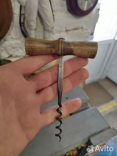 Антикварный Кованый Штопор 19 век