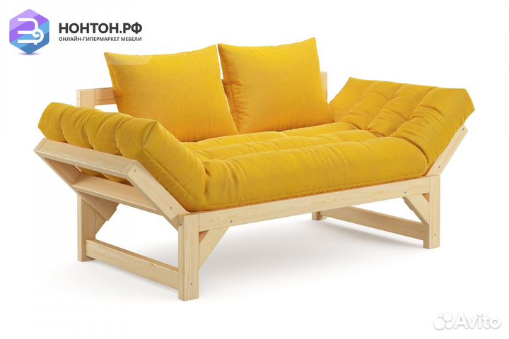 Диван кушетка Амбер желтый