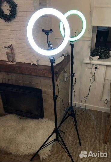 Кольцевая лампа 33 см led, светодиодная лампа M-33