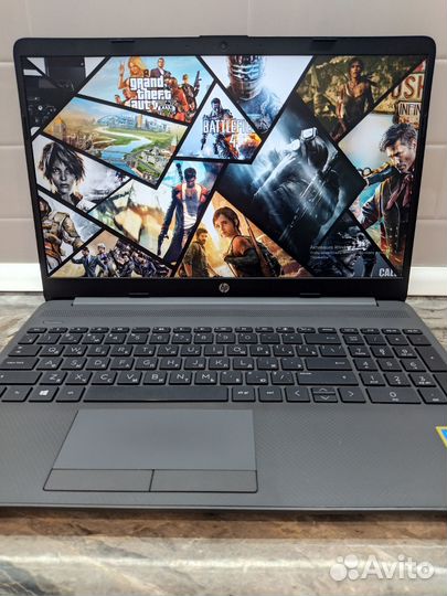 Игровой HP Pentium Gold 6405U-4ядра/SSD256/FHD/IPS