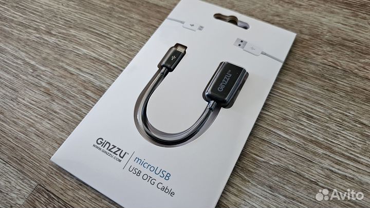 Кабель Ginzzu (дата-кабель microUSB-USB OTG)