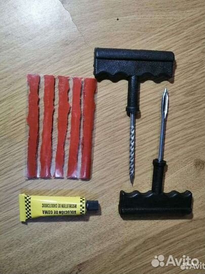 Ремкомплект для б/к шин в прозрачном кейсе