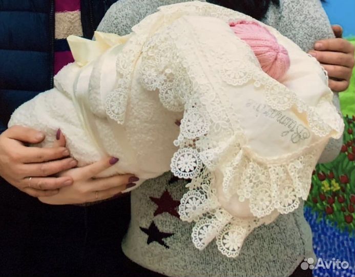 Конверт на выписку для девочки зима