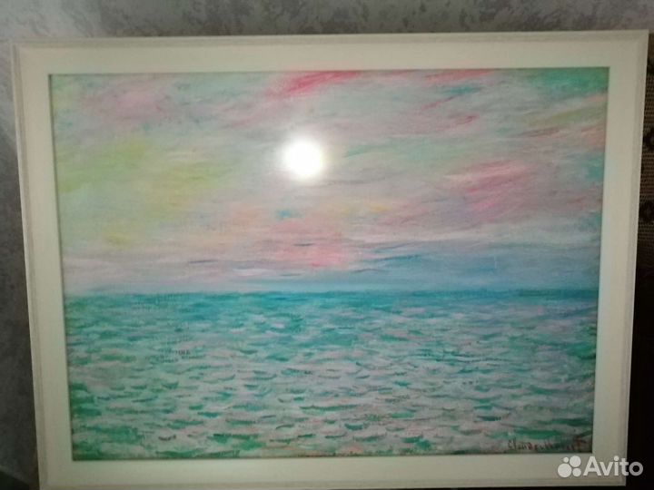 Интерьерная картина масло с подсветкой