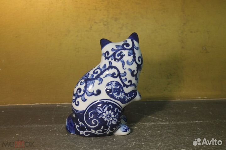 Фарфор статуэтка кошка крупный размер