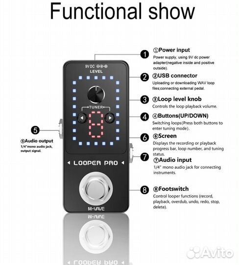 Loop Station, лупер, tuner