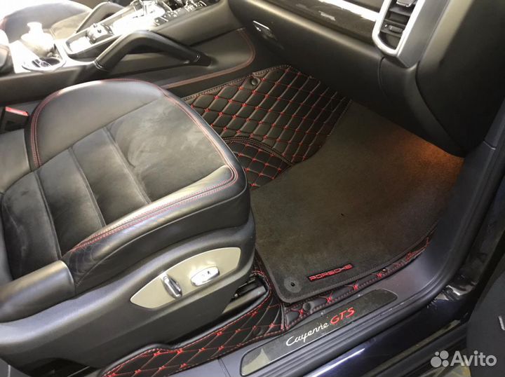 Коврики Porsche Cayen III 3д ковры из экокожи