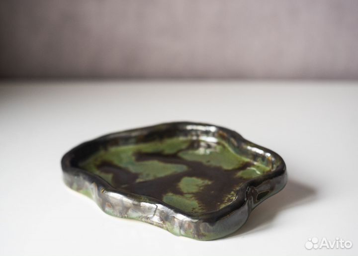 Тарелка блюдо керамика ручная работа