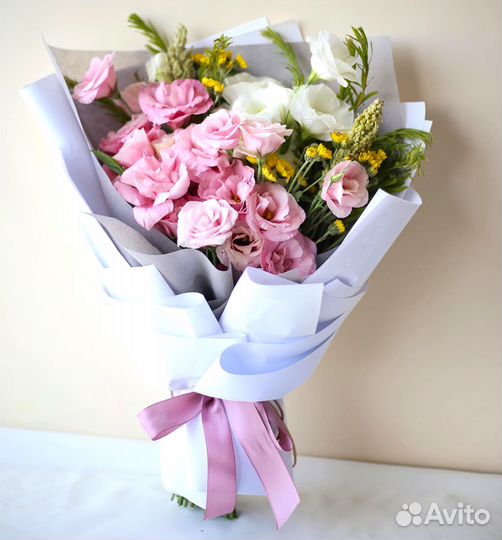 Цветы. Нежные Букеты из Эустом