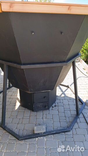 Банный чан на дровах