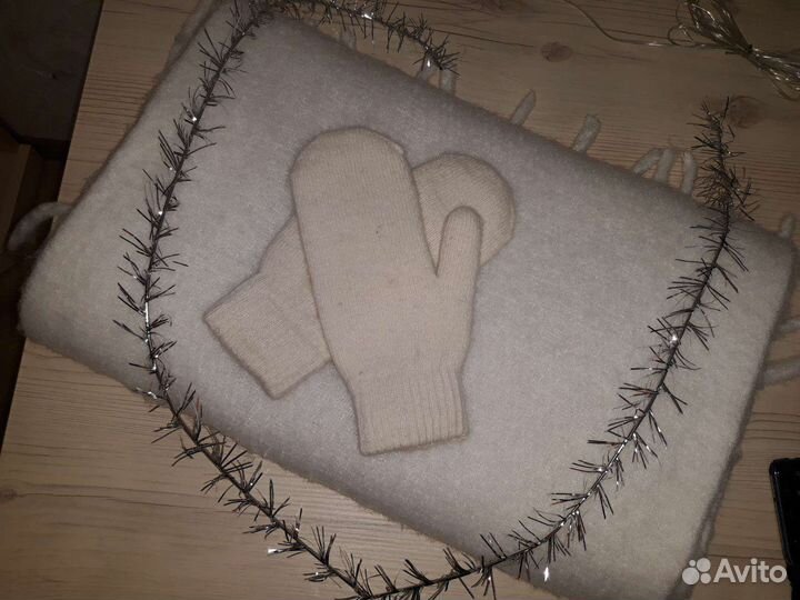 Шарф+варежки