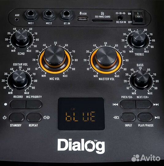 Большая мощная блютуз колонка 100W + микрофон