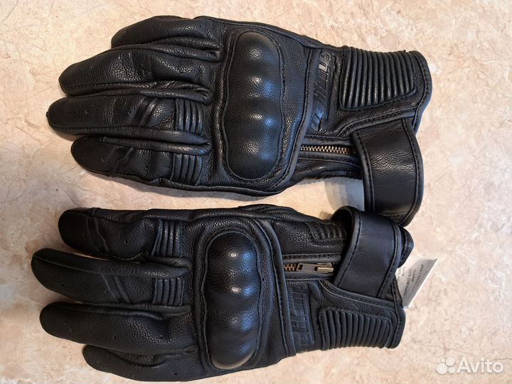 Мотоперчатки женские кожа