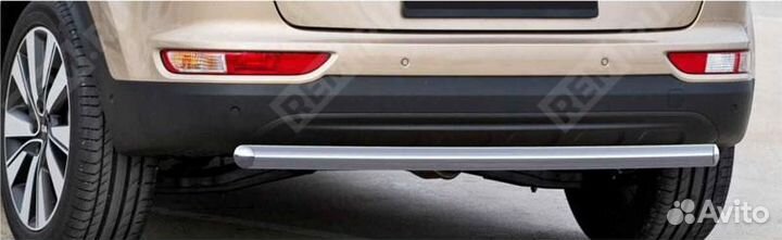 Защита заднего бампера