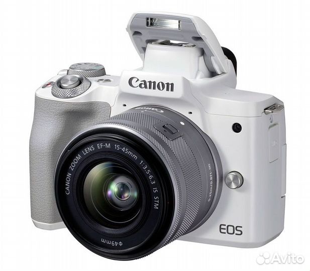 Камера Canon EOS M50 Mark II 15-45 IS STM белый