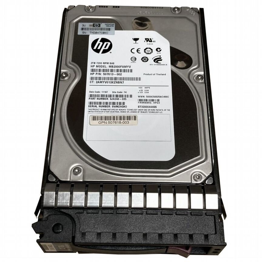 [MB2000FAMYV] Жесткий Диск Hp 2tb Sas 3,5" Hdd Mb2000famyv
