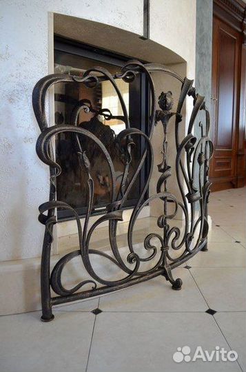 Кованый набор для камина