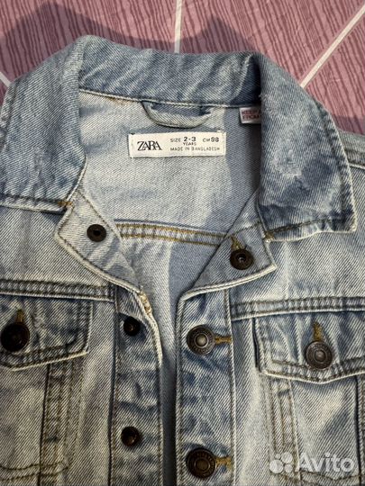 Джинсовая куртка детская