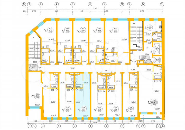 Апартаменты-студия, 26,6 м², 7/16 эт.