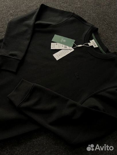 Свитшот Lacoste темный трехнитка