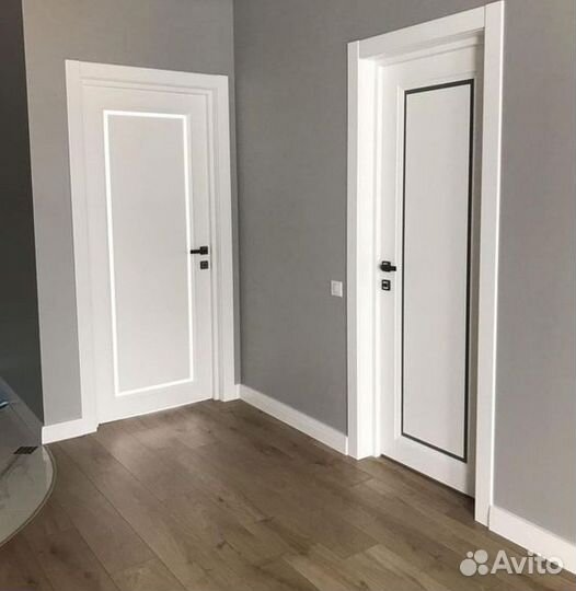 Двери межкомнатные -Парящая филёнка