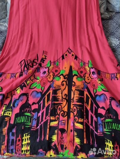 Летнее платье. Трикотаж хлопок. Не просвечивает