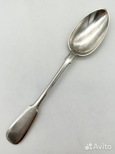Чайная ложка, серебро 84 проба. Вес 28,2 гр