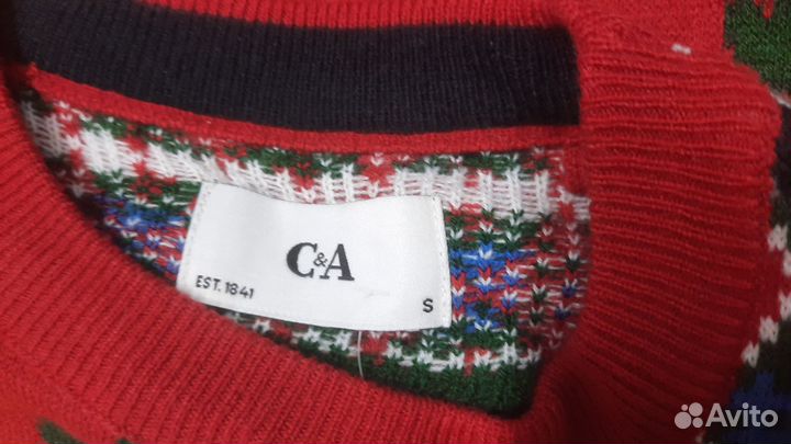 Пуловер унисэкс.новый год