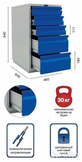 Верстак profi W WT180.WD1.WD5.010