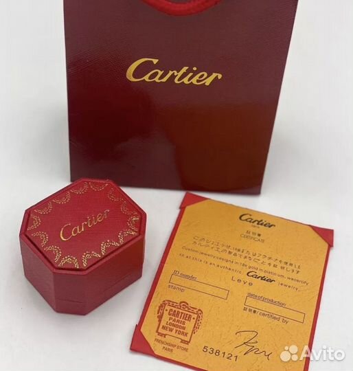 Кольцо cartier гвоздь, 18 и 19 размер