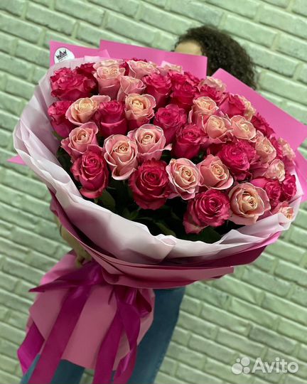 Розы жёлтые букет