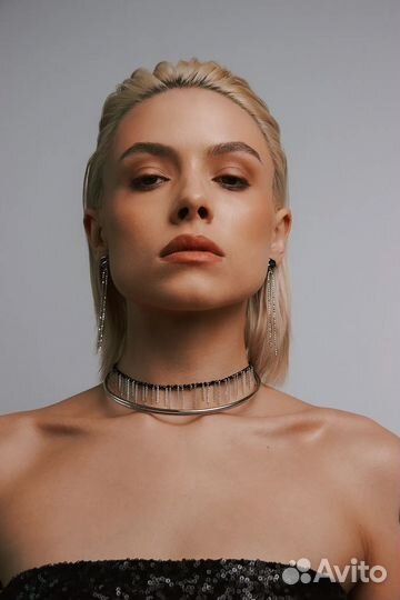 Серебряное колье