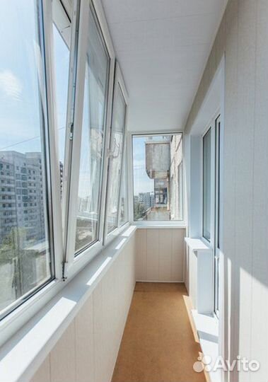 Остекление балконов и лоджий. Отделка