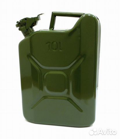Авто канистра для бензина металл 10 литров