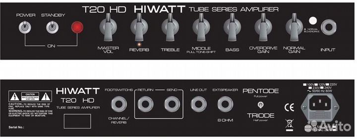 Hiwatt T20HD Ламповый усилитель для электрогитары