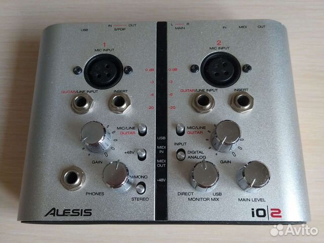 Внешняя 2х-канальная звуковая карта Alesis iO 2