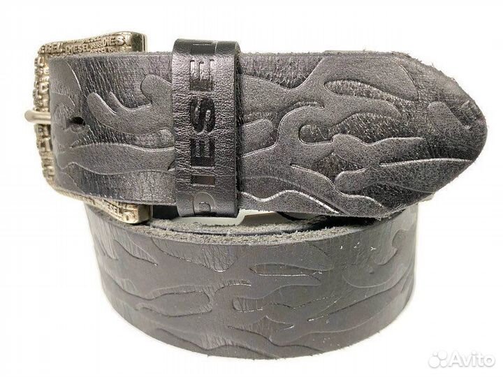 Ремень кожаный Diesel 1857 black