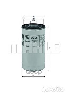 Фильтр масляный Iveco/RVI 420 OC267 Mahle/Knecht