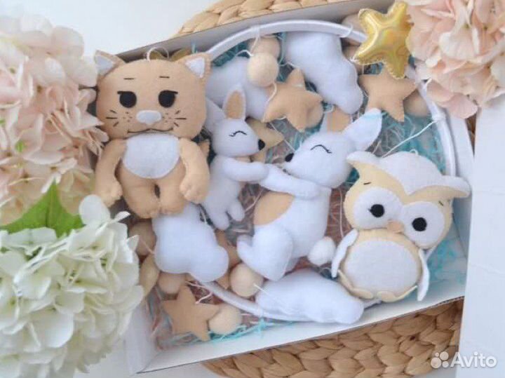 Детский мобиль из фетра