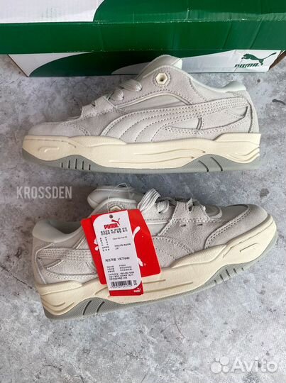 Кроссовки Puma 180 Tones grey серые замшевые