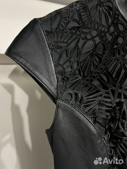 Кожаное платье Reiss