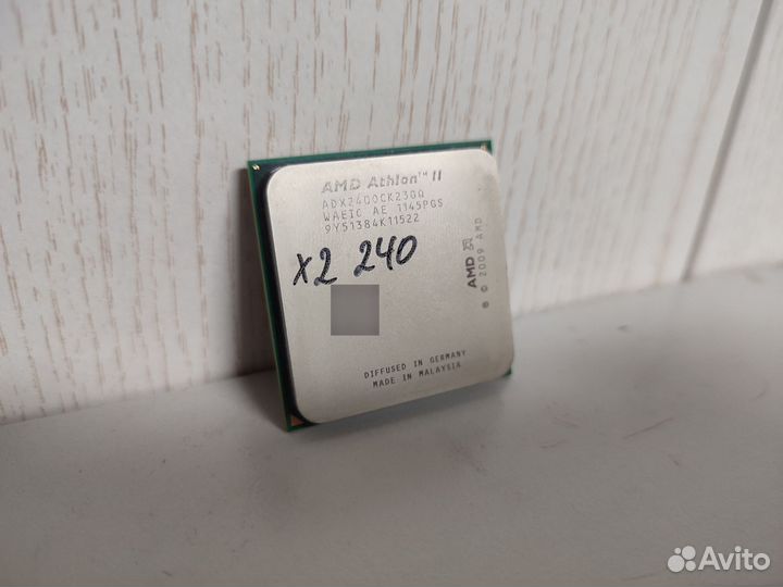 Процессор AMD AM3 Athlon II X2 240 2 ядра 2 потока