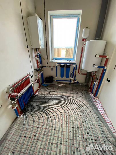 Системы отопления, теплый пол, Монтаж проект