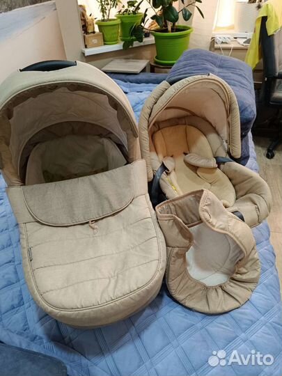 Коляска люлька для новорожденных бу