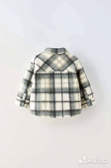 Куртка рубашка детская утепленная Zara 86 92 110