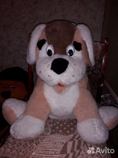 Большая мягкая игрушка обезьяна, собака