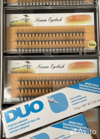 Ресницы пучки и клей для ресниц Duo 14g