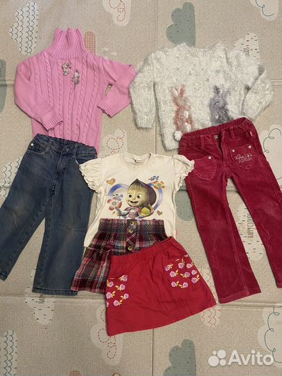 Вещи пакетом на девочку 3-4 года