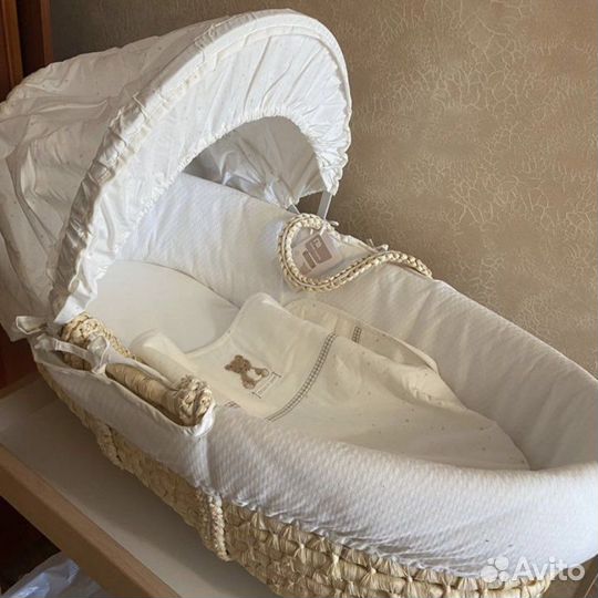 Люлька колыбель плетеная кроватка детская