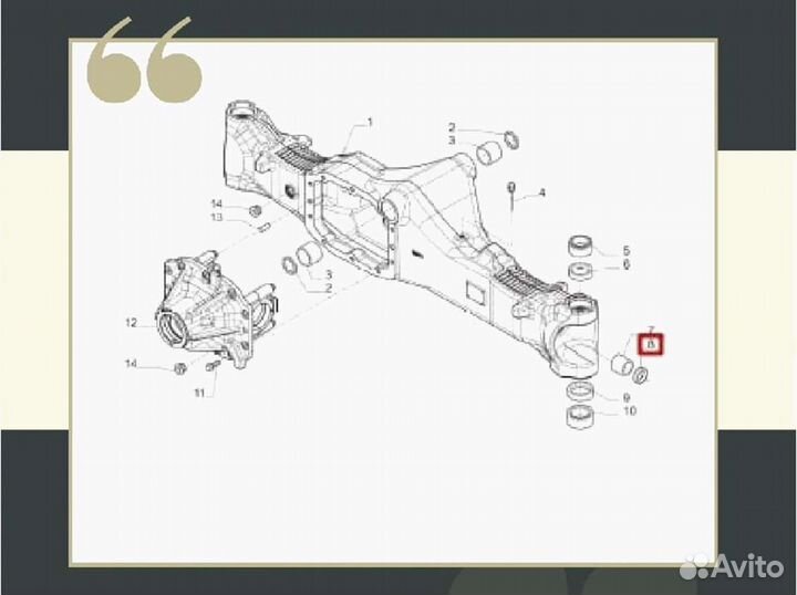 Сальник чулка (S06/42594) Carraro